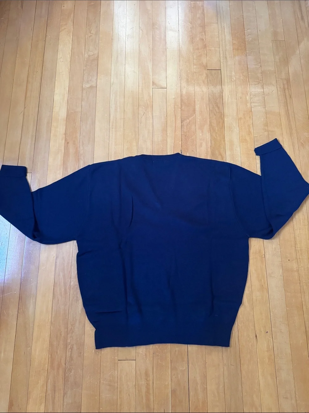 Towncraft classic Men's V-Neck Sweater in Navy Blue size XL